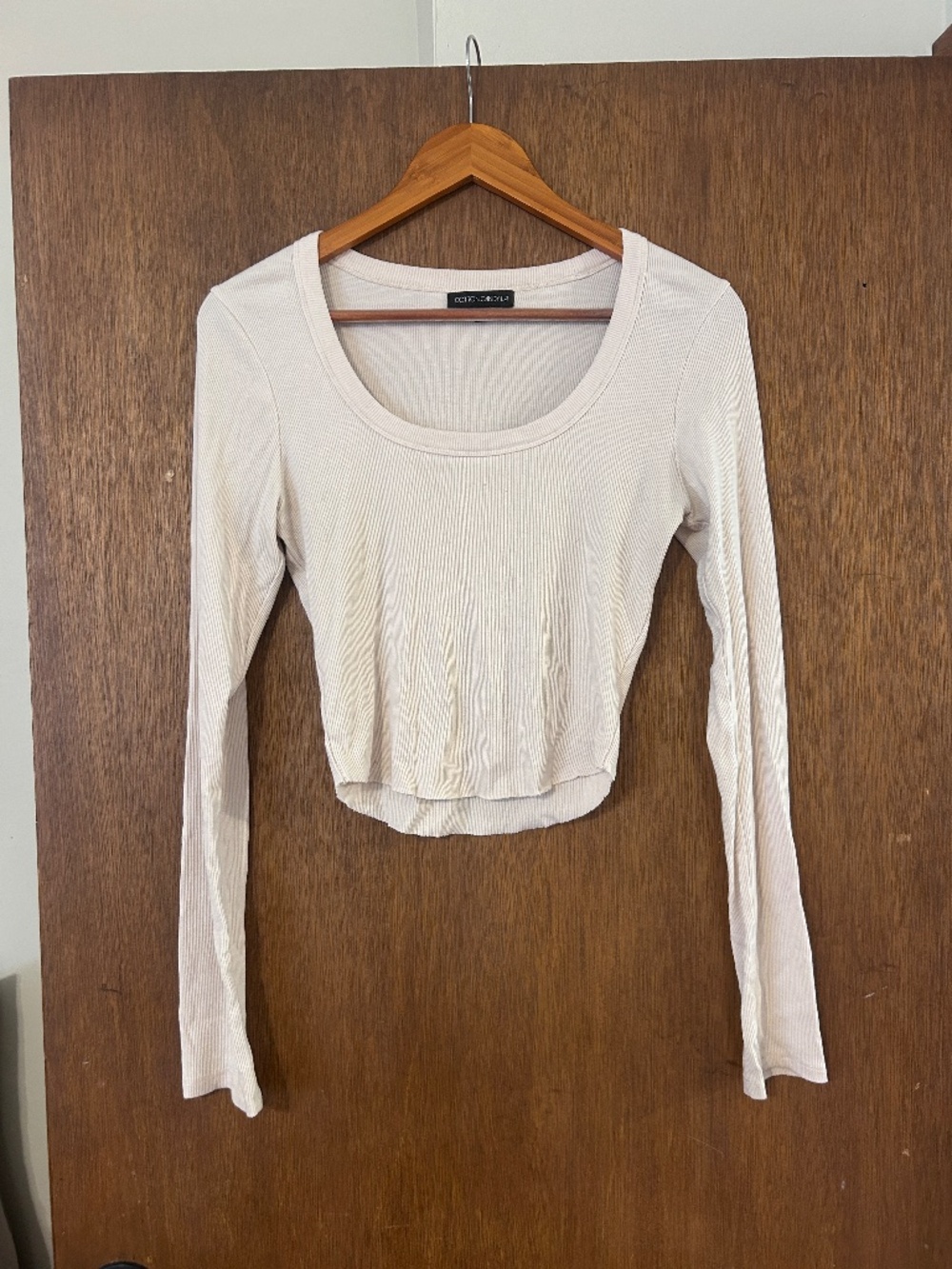 Cotton Candy LA ribbed cropped long sleeve